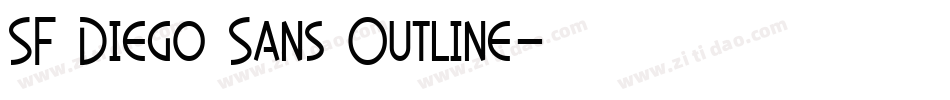 SF Diego Sans Outline字体转换